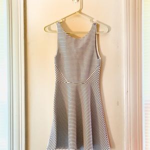 Mini stripped A line dress